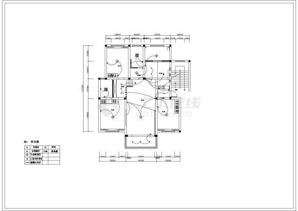 某地豪华别墅住宅装修设计cad施工图纸-图一