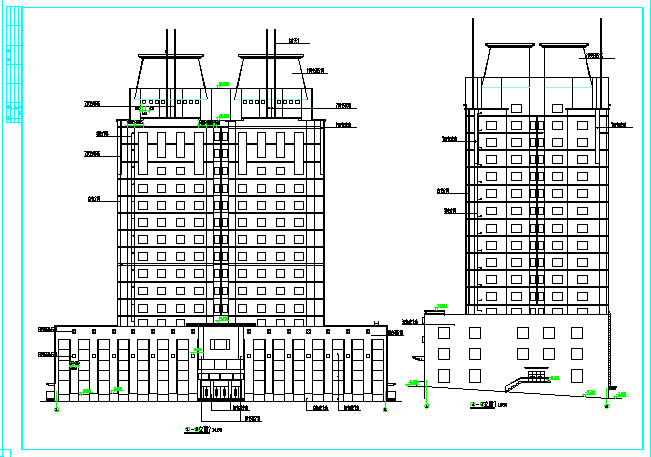 吉林省博士后公寓建筑施工设计CAD图纸_图1