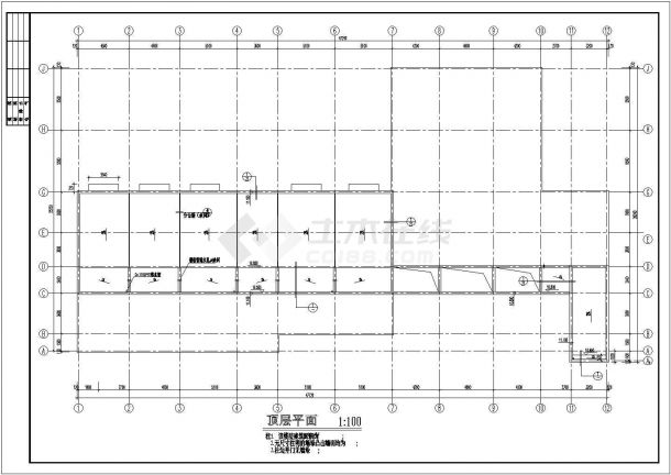 某地小型会所建筑CAD方案设计图-图二