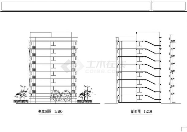 某地学生公寓建筑方案设计（共4张）-图二
