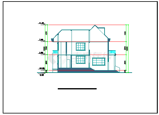 【河南】某二层别墅建筑设计方案图-图一