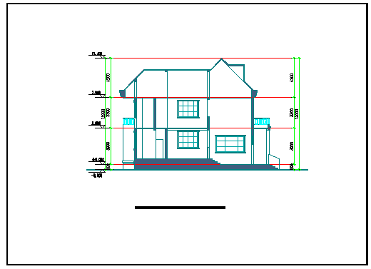 【河南】某二层别墅建筑设计方案图_图1