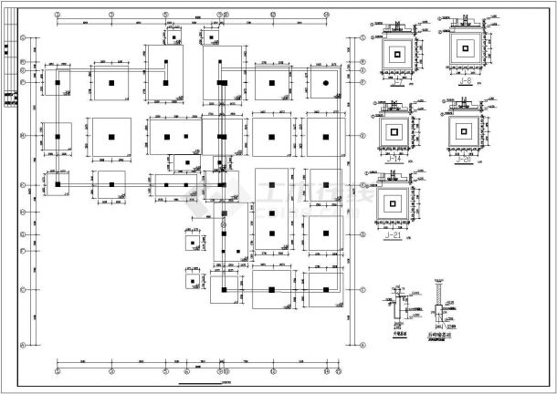 某地六层框架结构福利院结构设计施工图-图一