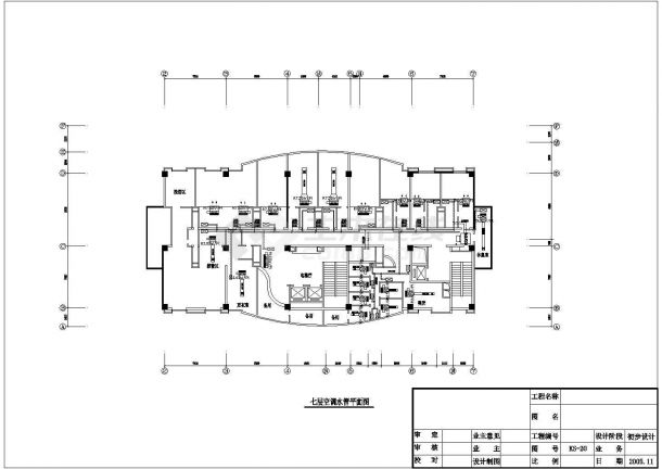 某小型酒店空调CAD设计图纸-图二