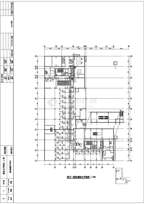 某经典大厦办公楼空调CAD图-图二