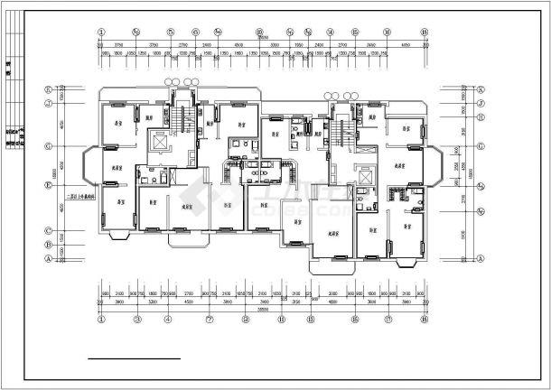 某地区住宅楼建造CAD详图-图二