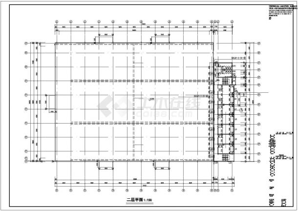 【江苏省】某厂房施工图设计图纸(带效果图)-图二