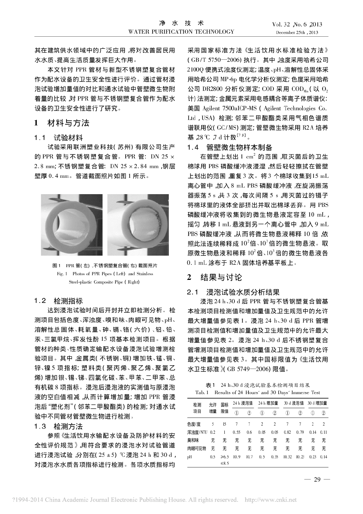 PPＲ管与不锈钢塑复合管供水卫生安全性的比较-图二