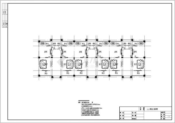 某花园酒店三套别墅建筑设计cad方案图-图一