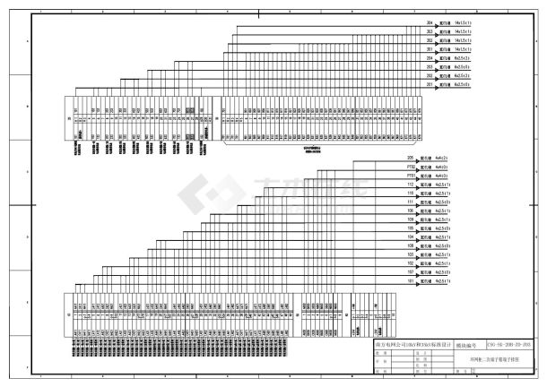 环网柜二次端子箱端子排图.dwg-图一