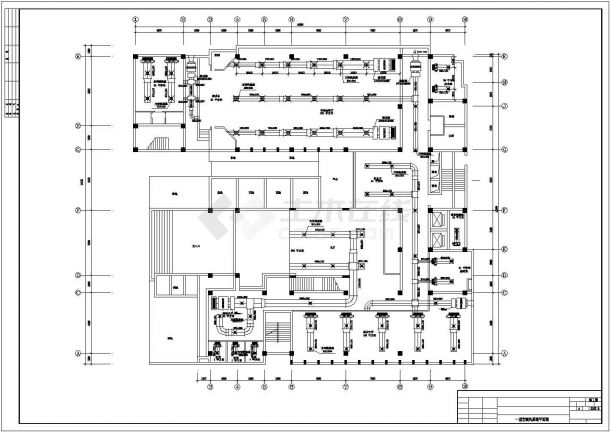 某科研楼空调通风CAD图-图一