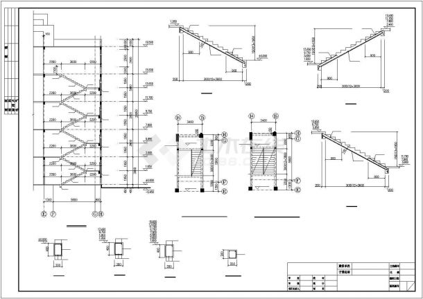 安徽某赛鸽训养中心工程综合办公楼结构设计图-图二
