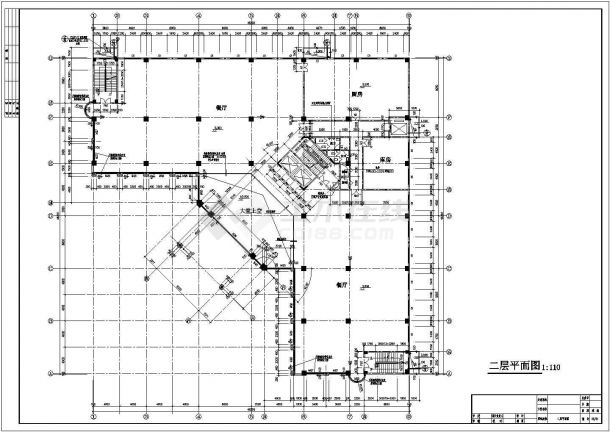 某九层酒店建筑施工图（含施工说明）-图二