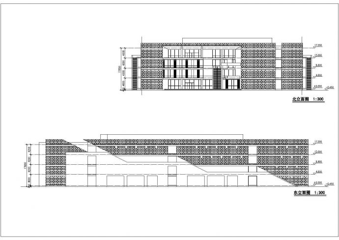 某小镇商场全套建筑设计图纸_图1