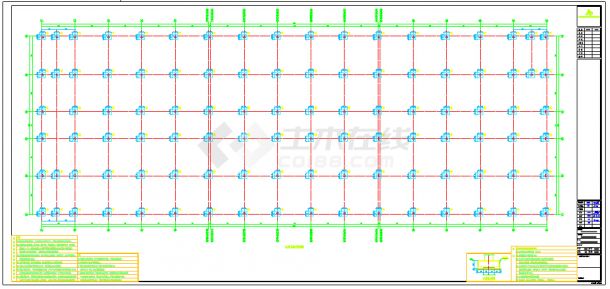 安徽某钢筋混凝土框架结构厂房结构施工图-图二
