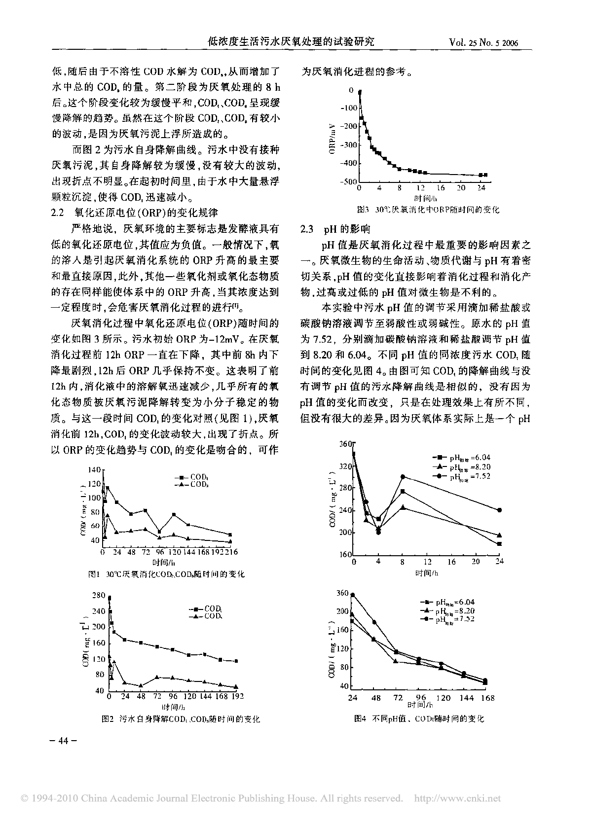 低浓度生活污水厌氧处理的试验研究-图二