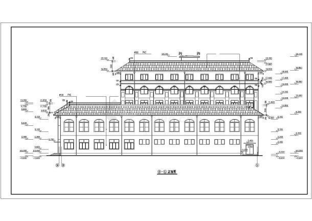 某校综合楼建筑施工图（共18张）-图二