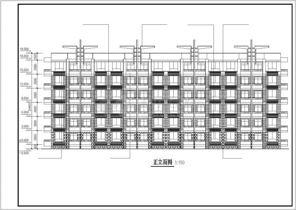 某研究生公寓建筑方案设计（共6张）-图二