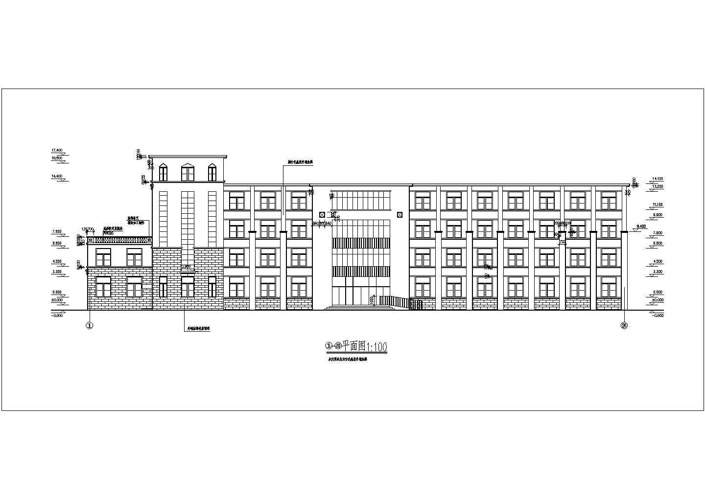一套典型的宿舍楼建筑图（共10张）