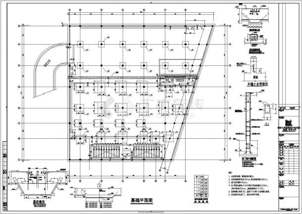 某地区产业园一期筏板设计配筋详图-图二
