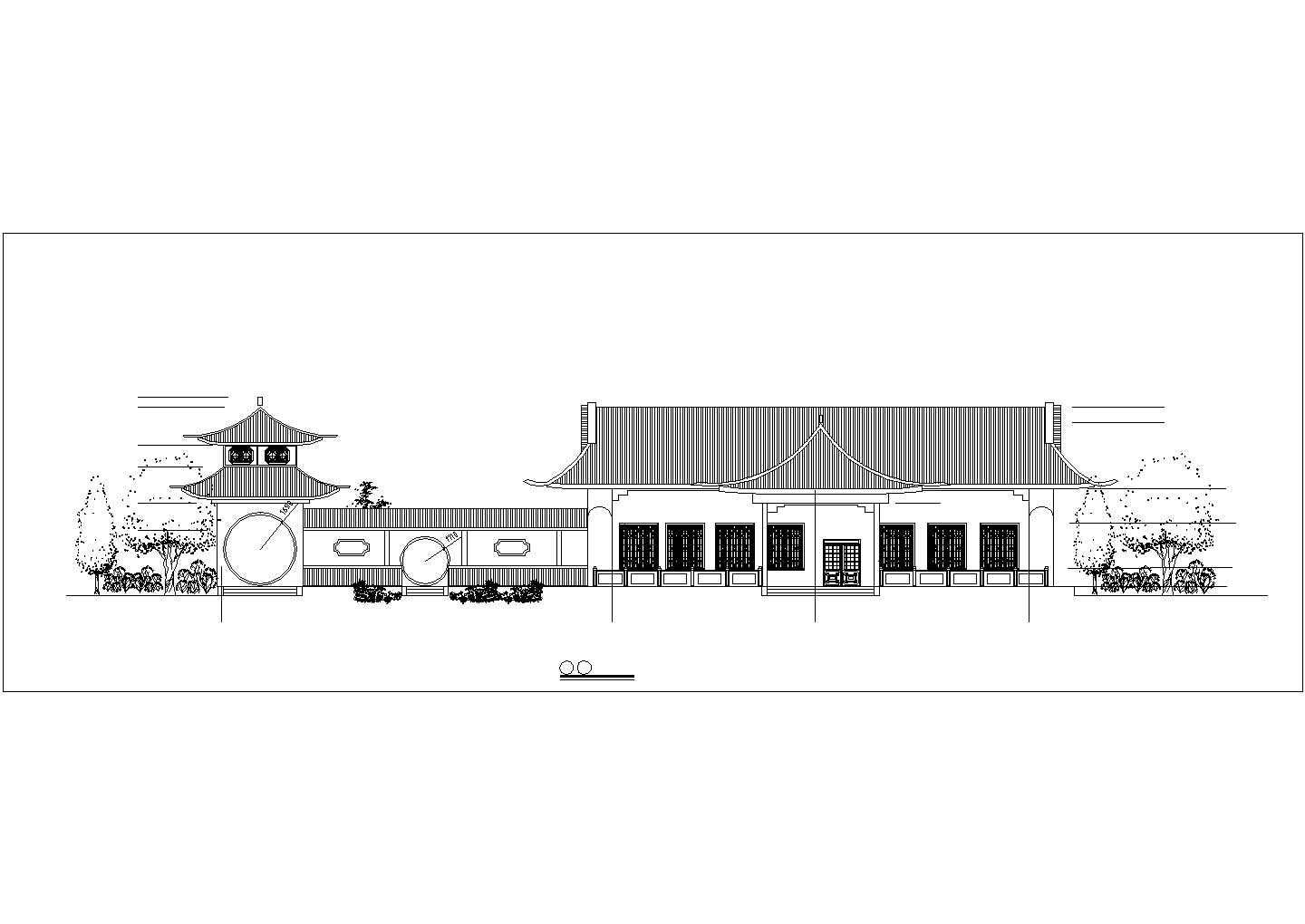 某古典茶室建筑CAD布置图