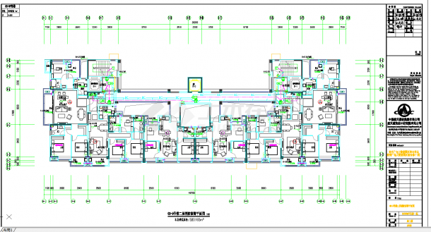 某地大数据园区综合体二标9楼电施图CAD图纸-图一
