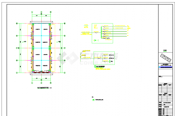 某地京山-废料间电气CAD图纸-图二