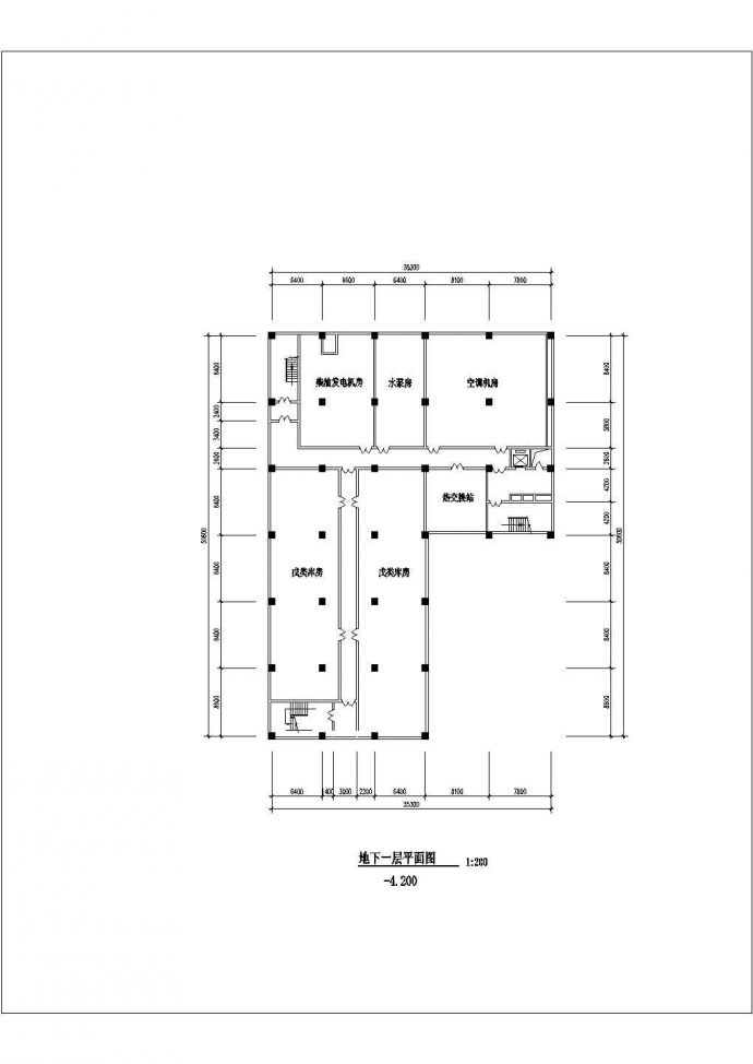 某综合商场全套建筑设计图纸_图1