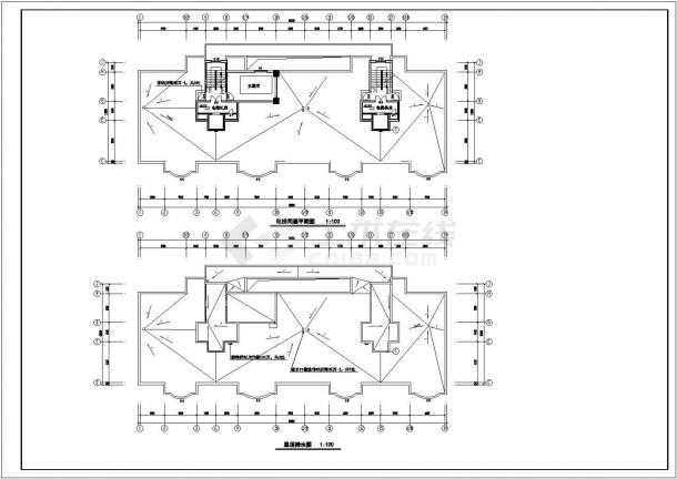 高档小区高层住宅建筑图（含设计说明）-图二