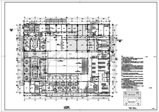 某地大型现代风格甲级医院综合楼建筑设计cad图-图二