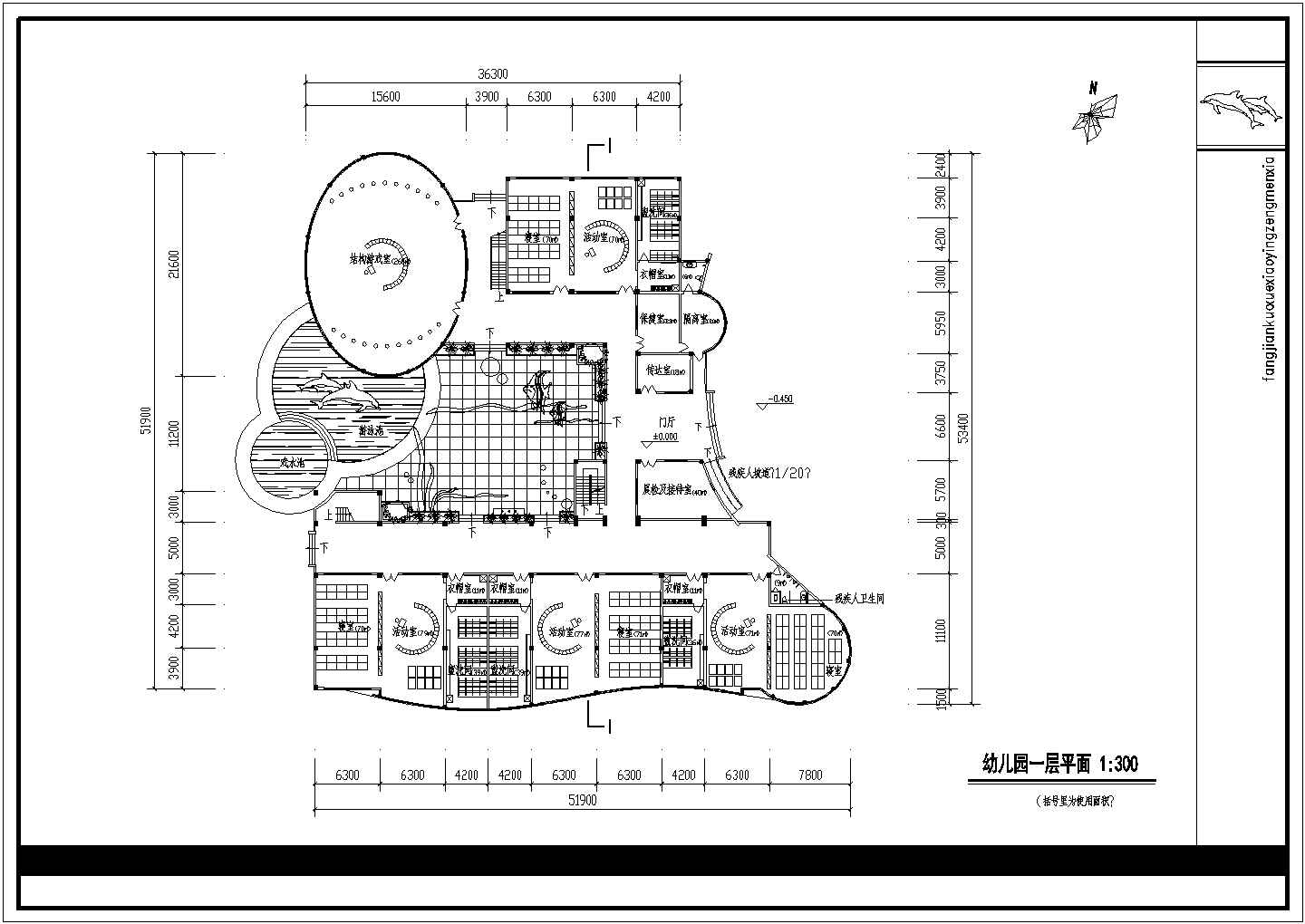 【淮安市】某幼儿园建筑规划设计总图