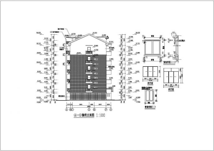群星花园小区住宅楼建筑施工图（共13张）_图1