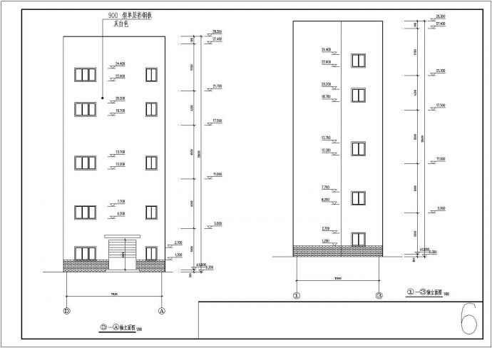 某高层钢结构厂房建筑施工图（全集）_图1