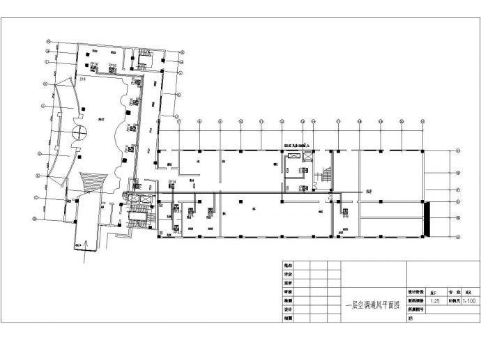 某地小区水源热泵机房设计CAD参考图_图1
