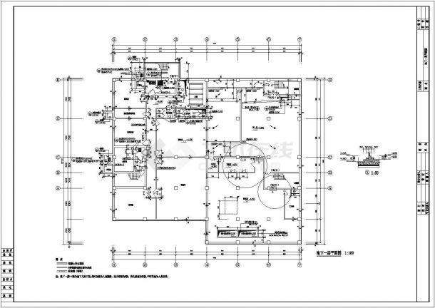 某住宅楼区水源热泵机房规划详图-图二