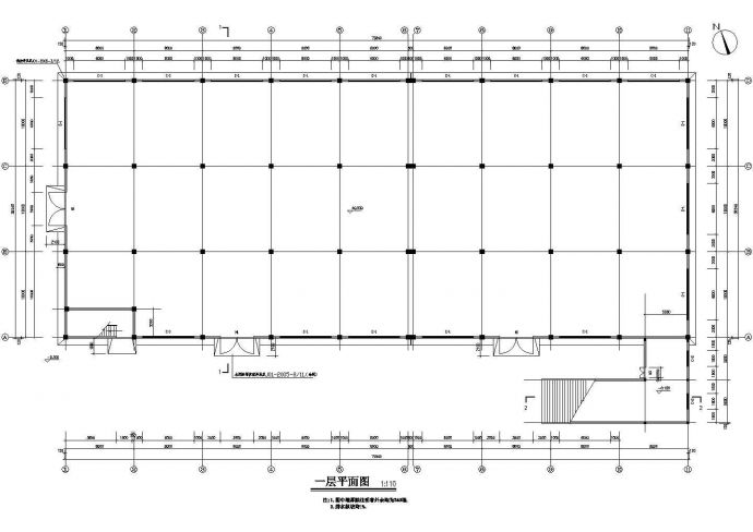 某地区二层厂房建筑图（共7张）_图1
