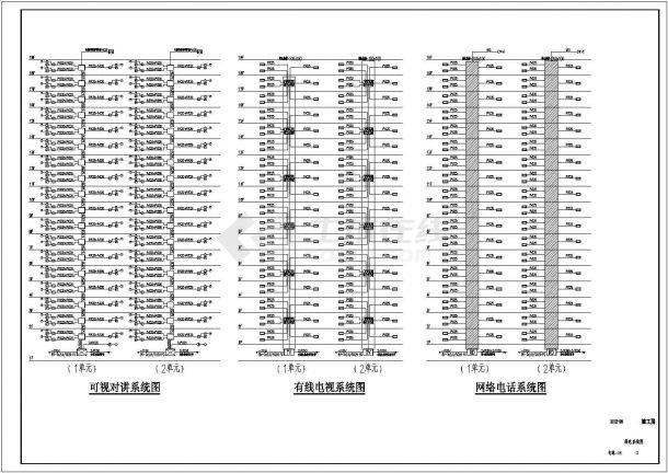 [南京]高层住宅强弱电电气设计施工图纸-图一