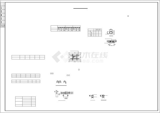 武汉某框架加油站结构设计图-图一