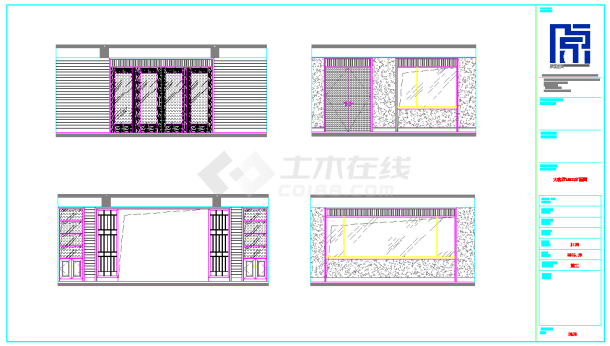 【南京】某小区别墅装修设计施工图-图二