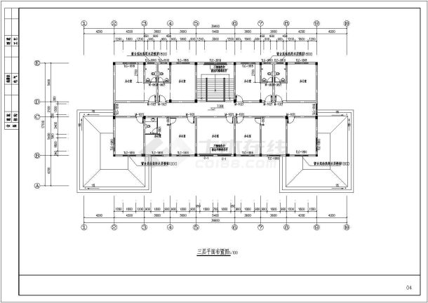 小型多层厂房建筑施工图（共6张）-图二