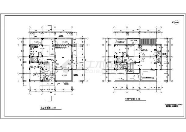 某三层单体别墅建筑设计图（长12米 宽12米）-图二