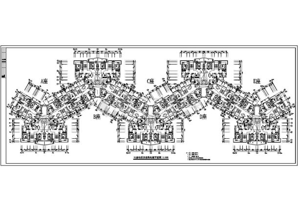 12层住宅楼全套电气施工图纸-图二