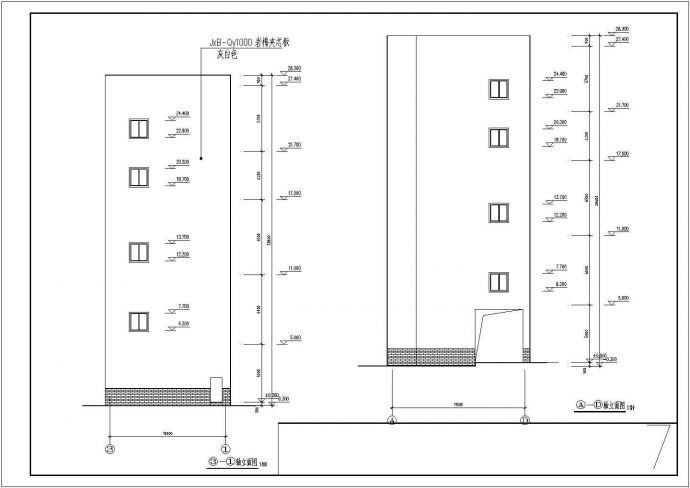 多层钢结构厂房施工图（含设计说明）_图1