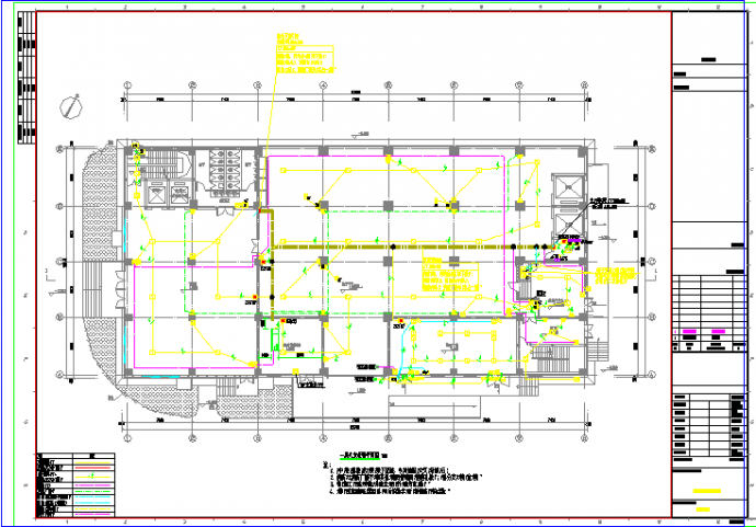 某工业厂房电气施工参考CAD详图_图1