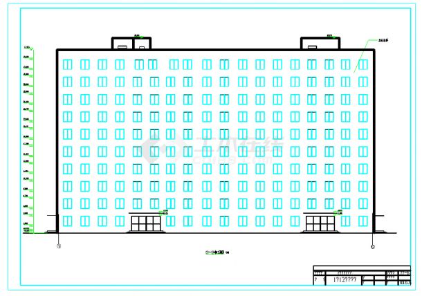 长春某学院十层公寓办公综合楼建筑施工图（含开题报告、实习报告）-图一