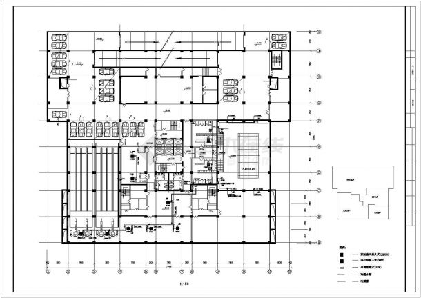 某小型办公楼空调平面施工参考CAD详图-图二
