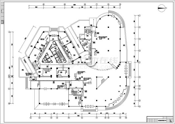 某办公楼空调施工CAD参考图-图二