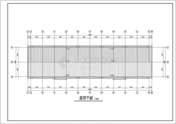 某小型车间建筑施工图（共4张）-图一