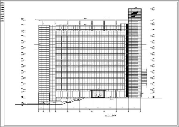 一套完整研发办公楼建筑设计施工图-图二