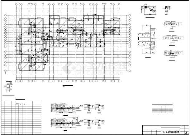 某地方住宅全套底框结构建筑结构设计施工CAD图-图二